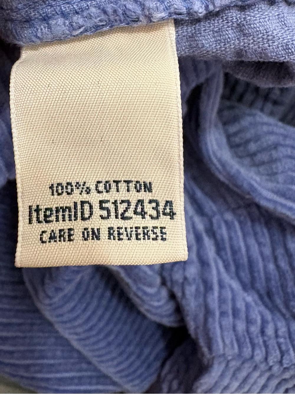 L.L. Bean Light Blue Corduroy Button-Down Shirt - Picture 11 of 12